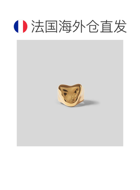 自营欧洲直邮Claudie Pierlot 金色心形骑士戒指女士