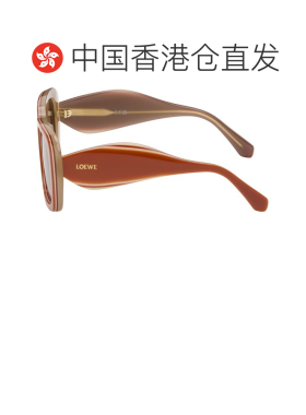 1h可退 香港直邮LOEWE 罗意威 男士 橙色 Signature 太阳镜 LW401