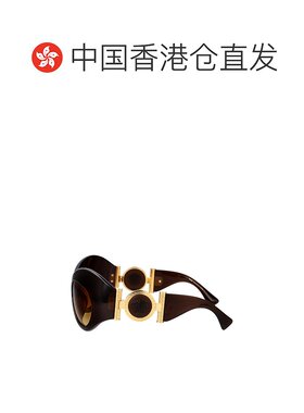 香港直邮Versace 范思哲 女士 INJECTED 透明色棕色太阳眼镜 0VE4
