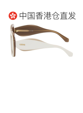 香港直邮LOEWE 罗意威 女士 白色 Signature 太阳镜 LW40198U5325