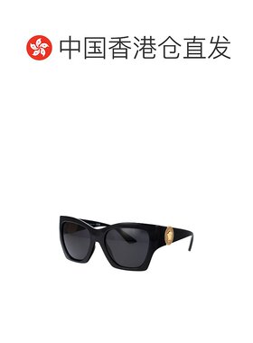 1h可退 香港直邮Versace 范思哲 女士 黑色 Medusa 太阳镜 0VE445