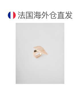 自营欧洲直邮Prada普拉达 Eternal Gold系列金色黄金蛇形三角标识