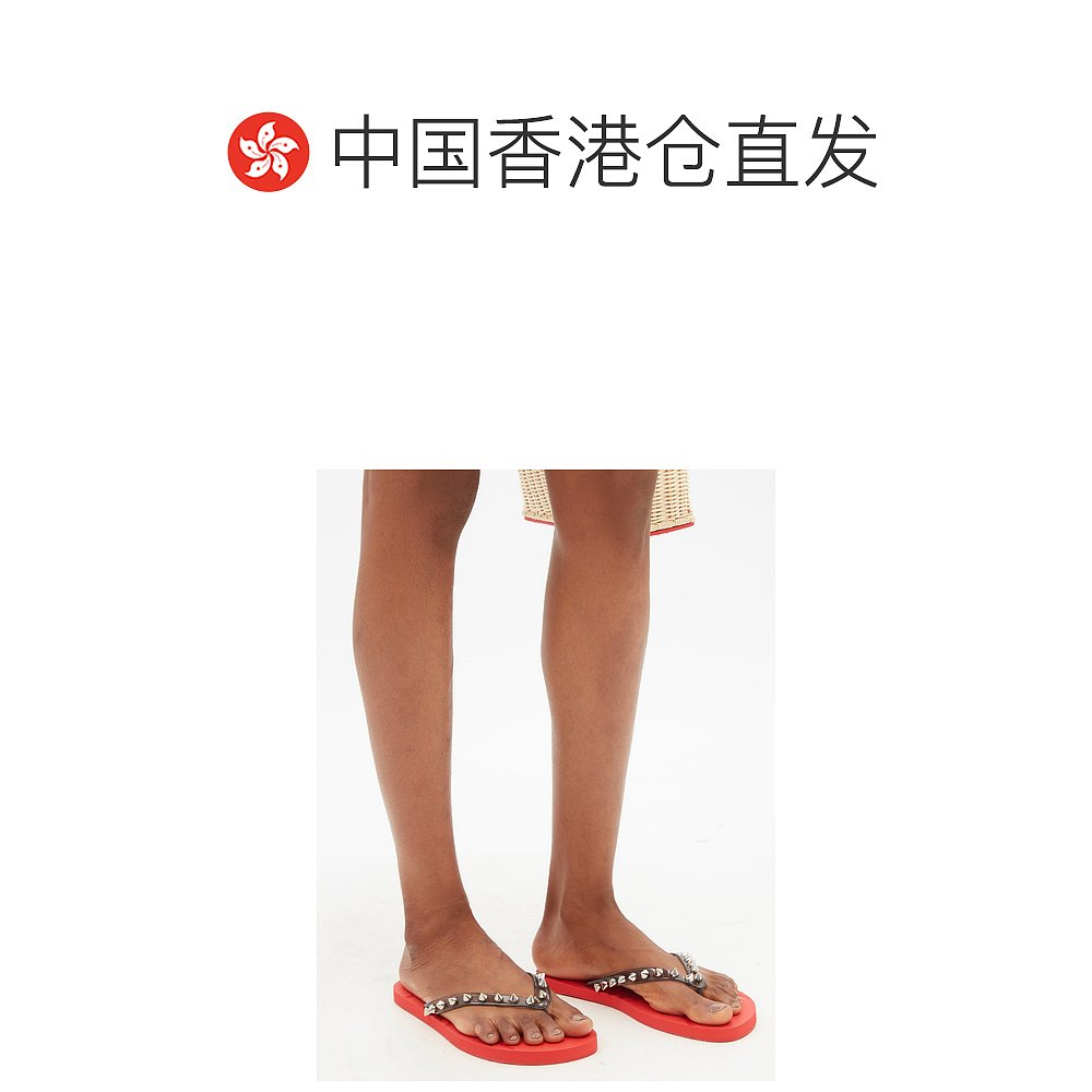 香港直邮Christian Louboutin 克里斯提 鲁布托 女士 Loubi 铆钉 - 图1