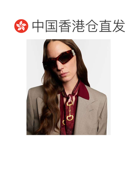 1h可退 香港直邮Gucci 古驰 女士 Signoria 猫眼太阳眼镜