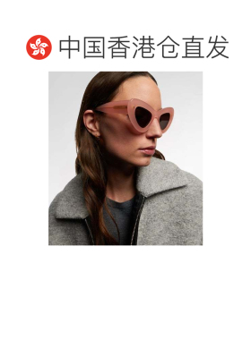 1h可退 香港直邮J.W. Anderson 女士 蝴蝶猫眼太阳眼镜 pink粉色