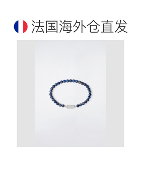自营欧洲直邮COS 男士蓝色苏打石串珠手链