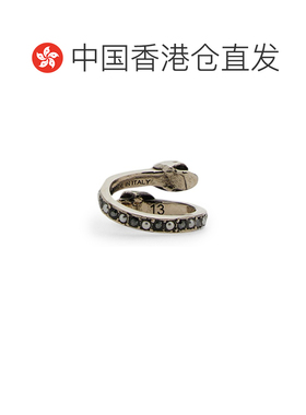 香港直邮mcqueen 亚历山大 麦昆 女士 ANELLO 双骷髅头戒指 55365