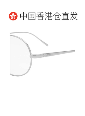 香港直邮LOEWE 罗意威 女士 窄款圆形金属眼镜 LW50086U016