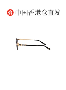 香港直邮Gucci古驰GOLD-BLACK-GREY女士太阳镜 【付后1h可退】