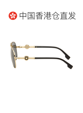 1h可退 香港直邮versace 范思哲 男士 黑色 Bridge 太阳镜 0VE223