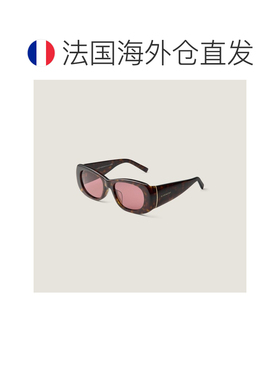 自营欧洲直邮Givenchy纪梵希 Bold女士棕色醋酸酯椭圆矩形太阳镜
