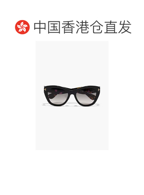 香港直邮Tom Ford 汤姆 福特 女士 D形框龟甲色醋纤太阳眼镜 FT09