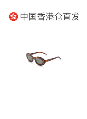1h可退 香港直邮Saint Laurent 圣罗兰 女士 椭圆框醋纤太阳眼镜
