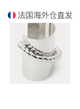 自营欧洲直邮Ralph Lauren拉夫劳伦 女士灰色黄铜几何手镯