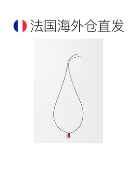 自营1h可退 欧洲直邮Loewe罗意威 女士银色/红色纯银珐琅吊坠项链