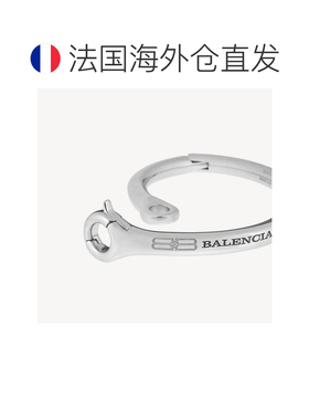 自营欧洲直邮Balenciaga巴黎世家 Saint-germain女士银色黄铜手镯