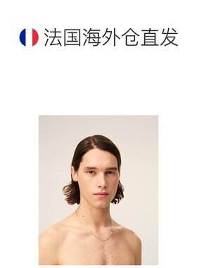 自营欧洲直邮AMI 二合一黄铜心形项链配饰