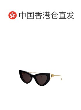 香港直邮Gucci 古驰 女士 几何框太阳镜 GG1565S black黑色 舒适