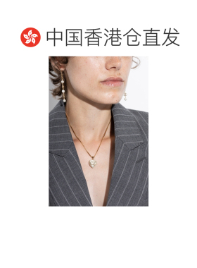 Valentino 徽标项链 WJ0CB4EXE 0珍珠吊坠