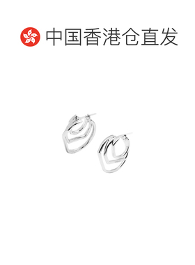 香港直邮Loewe 堆叠环状耳环 J510239X04纯银罗意【付后1h可退】