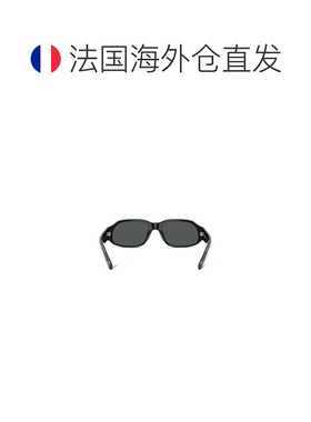 自营欧洲直邮Diesel迪赛 女士黑色醋酸纤维长方形太阳镜