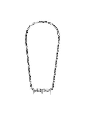 欧洲直邮BALENCIAGA (2025新品) Typo Metalen 项链 银色