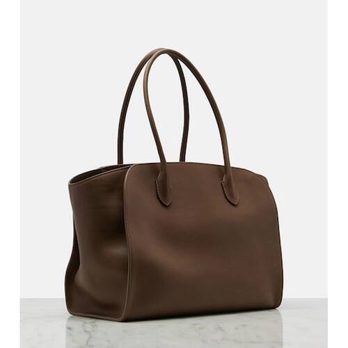 1h可退 香港直邮The Row 女士 Marlo 14 皮革手提包 brown棕色 舒 - 图2