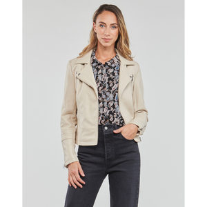 欧洲直邮Only 女士 ONLGEMMA 皮衣/合成革皮衣 米色爆款天丝