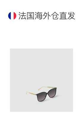 自营1h可退 欧洲直邮LV路易威登 女士黑色醋酸纤维太阳镜正品舒适
