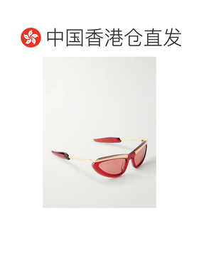 1h可退 香港直邮Bottega Veneta 葆蝶家 女士 猫眼镀金醋纤太阳眼