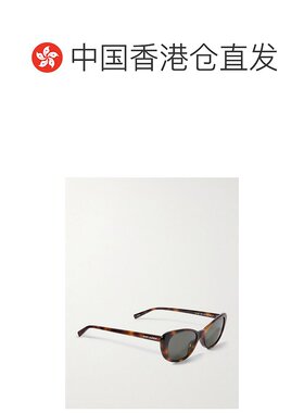 1h可退 香港直邮Saint Laurent 圣罗兰 女士 猫眼龟甲色醋纤太阳