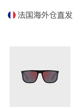 自营欧洲直邮HUGO BOSS雨果HUGO RED双色镜腿黑色太阳镜