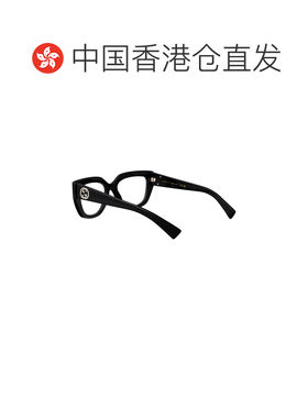 1h可退 香港直邮Gucci 古驰 女士 几何平光镜 GG1847O black黑色