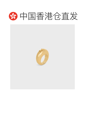 1h可退 香港直邮CELINE 女士戒指 B105C6BRA35OR SS2026 金色 徽