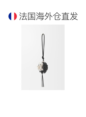 欧洲直邮自营 LOEWE/罗意威 女士黑色/白色毛毡挂【付后1h可退】