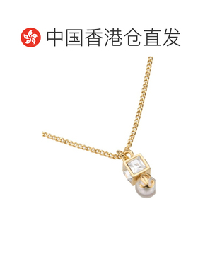 香港直邮JIMMY CHOO 女士项链 JCPEARLCUBEPNDNTFTAGOLD SS2026