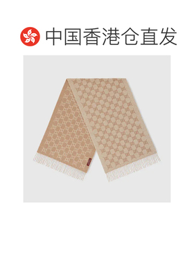 Gucci 古驰 女士 GG山羊绒金银丝线围巾 8532133G 【付后1h可退】