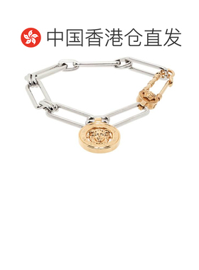1h可退 香港直邮versace 范思哲 男士 Medusa Safety Pin 项链 10
