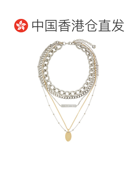 香港直邮Rabanne 女士 叠层项链 26HBB0553MET983M042SILVERGOLD