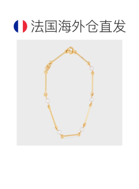 欧洲直邮CELINE（中国）Celine 树脂珍珠镀金黄铜项链