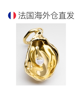 欧洲直邮自营CELINE思琳 金色树脂珍珠牡蛎挂饰男【付后1h可退】