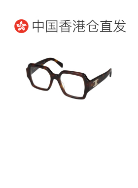 1h可退 香港直邮CELINE 女士眼镜 CL50131I053 AW2025 黑色 徽标