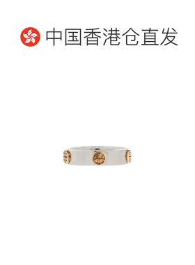 1h可退 香港直邮TORY BURCH 女士戒指 76882024 SS2026 白色 徽标