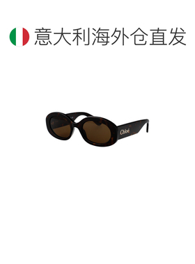 1h可退 欧洲直邮CHLOÉ 女士眼镜 CH0258S002 SS2026 棕色 徽标太