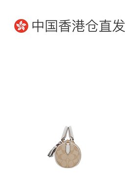 香港直邮COACH 奥莱款女士PVC配皮单肩斜挎手提包