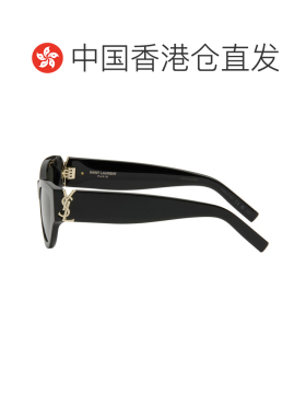 1h可退香港直邮Saint Laurent 圣罗兰 女士 黑色 SL M94 太阳镜配