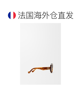 自营欧洲直邮LOEWE罗意威 Beveled Pentagon女士棕色醋酸太阳镜