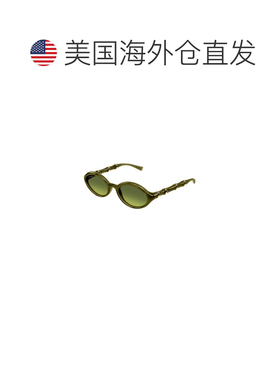 美国直邮Gucci 古驰 女士 猫眼醋纤太阳眼镜 green绿色 舒适时尚