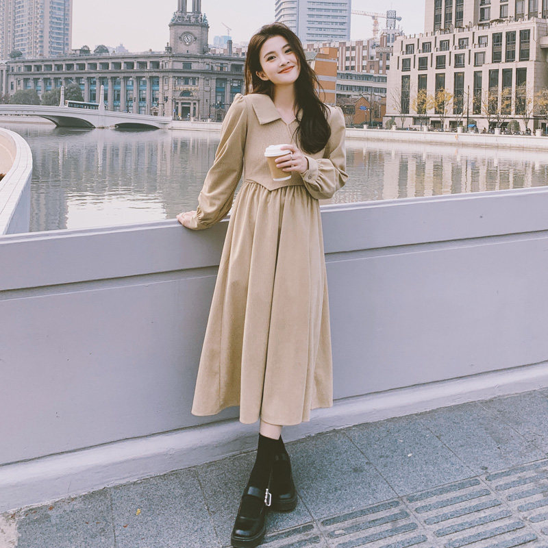 法式2022春季新款气质韩系风连衣裙 岸妃连衣裙