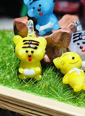 DIY饰品小配件琉璃配饰diy小饰品手链项链转运珠福袋古法玻璃材料